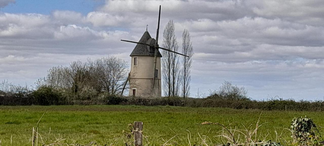 Villa Moulin à vent le champ du trail à Saint-Cyr-des-Gats Extérieur photo